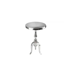 Stolik kawowy Barock Jardin 55 cm srebrny
