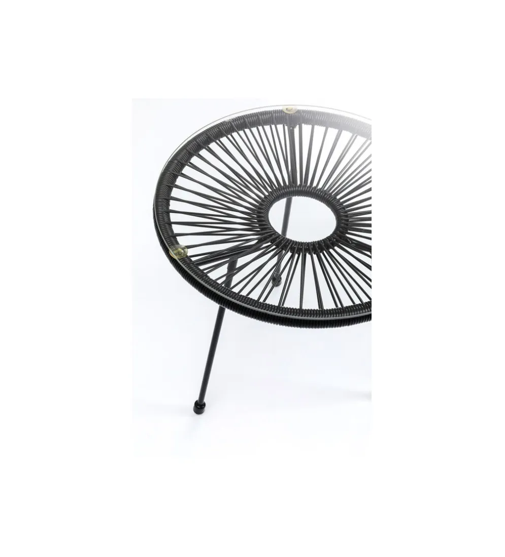 Stolik kawowy boczny ACAPULCO MONO 50 cm czarny