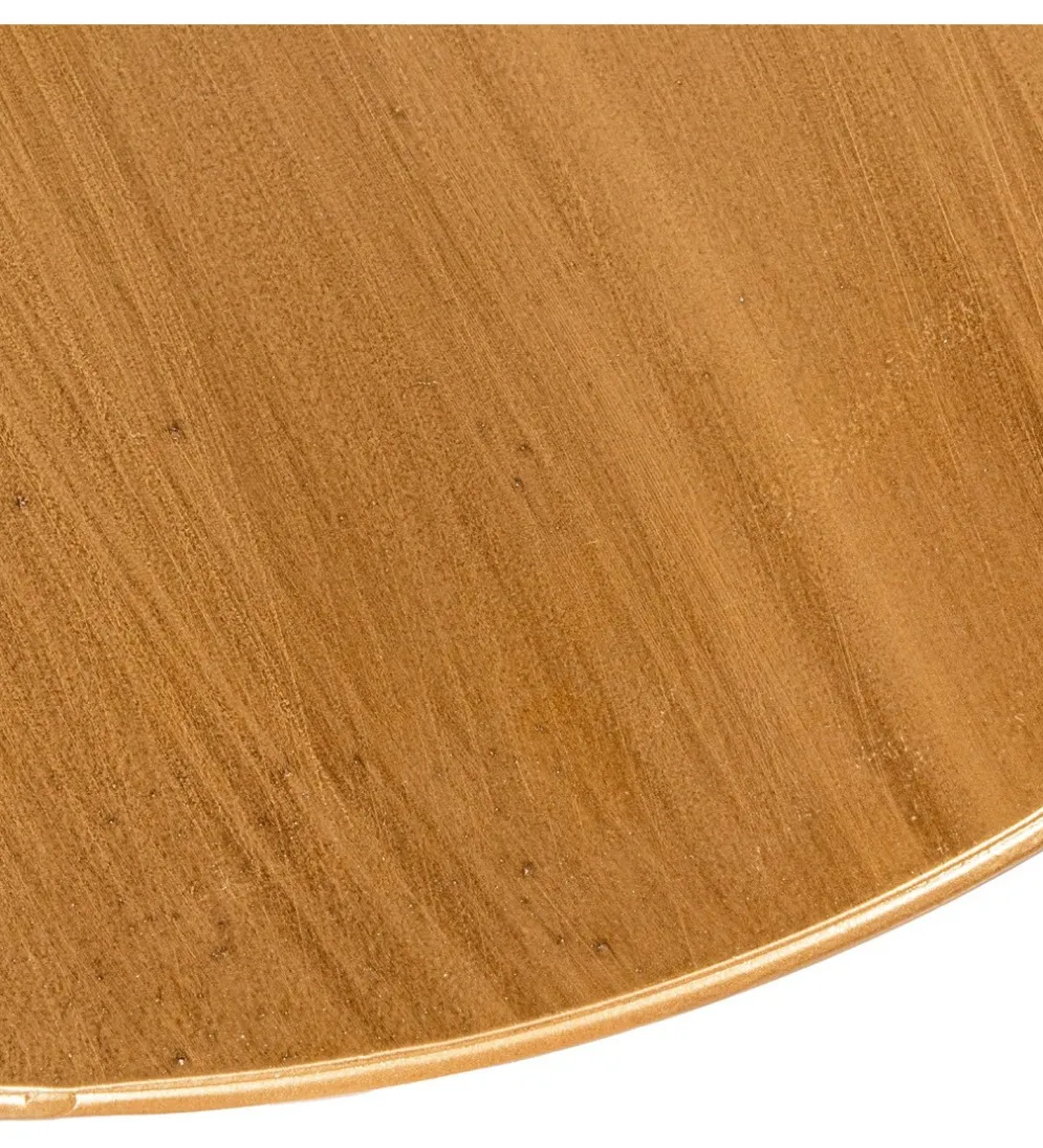 Stolik kawowy boczny ANTIQUENO 58 cm naturalny