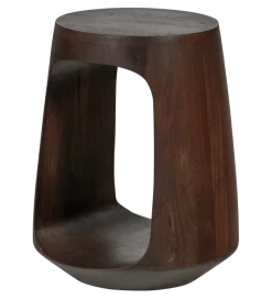 Stolik kawowy boczny BAYO 45 cm drewno mango