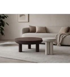 Stolik kawowy boczny BRIX JEZ OFF 45 cm biały