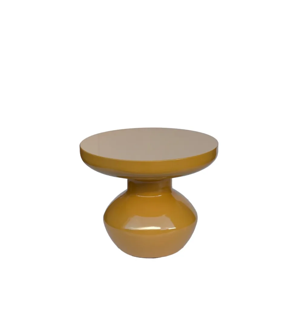 Stolik kawowy boczny BRIX LOU 40 cm musztardowy