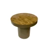 Stolik kawowy boczny BRIX TYLO 46 cm brązowy ceramika