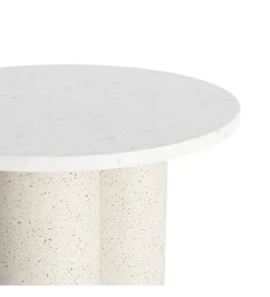 Stolik kawowy boczny CAVRANI 50 cm efekt terrazzo