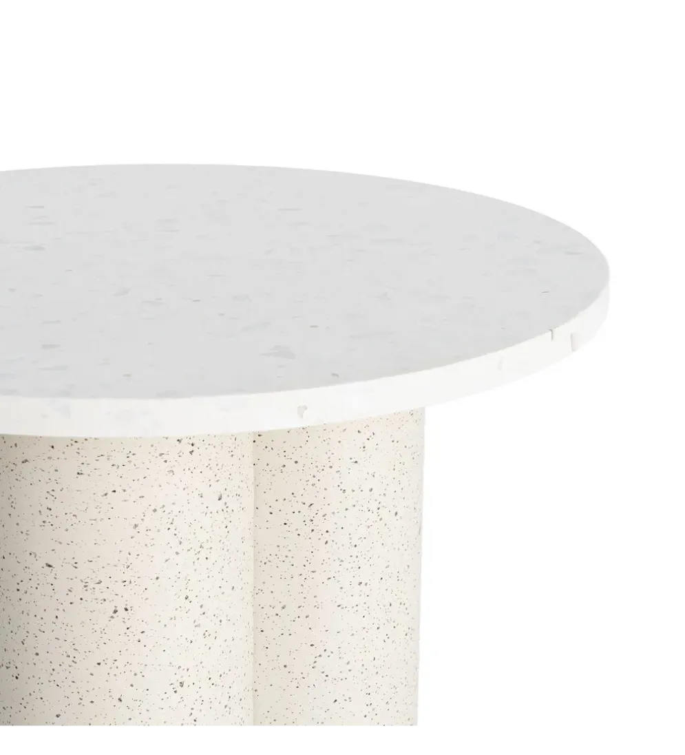 Stolik kawowy boczny CAVRANI 50 cm efekt terrazzo