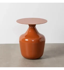 Stolik kawowy boczny CERANKI  47 cm terakkota