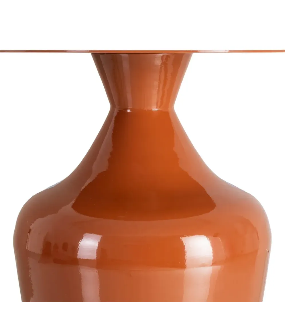 Stolik kawowy boczny CERANKI 47 cm terakkota