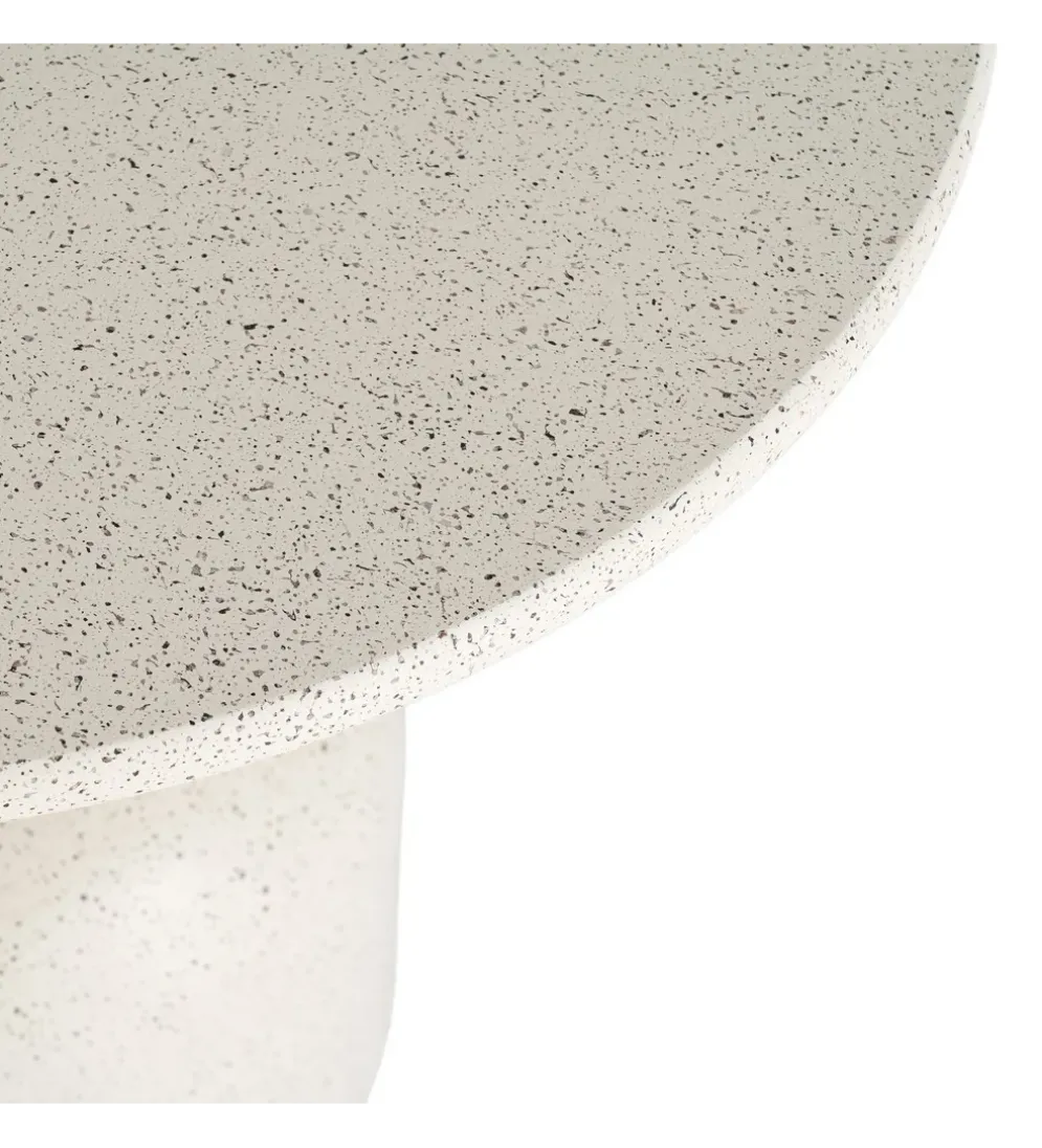 Stolik kawowy boczny EDERAN 60 cm efekt terrazzo