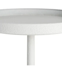 Stolik kawowy boczny GARAS 57 cm biały