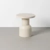 Stolik kawowy boczny KIRENKO 40 cm efekt terrazzo