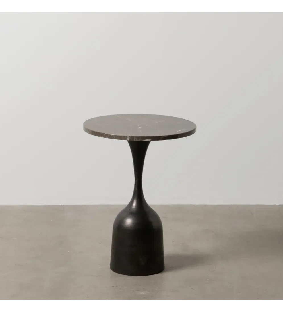Stolik kawowy boczny KOREMA 53 cm czarny