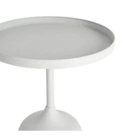Stolik kawowy boczny KUMASENO 48 cm biały