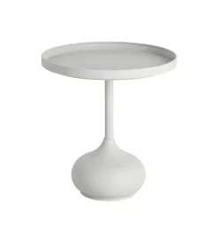 Stolik kawowy boczny KUMASENO 48 cm biały