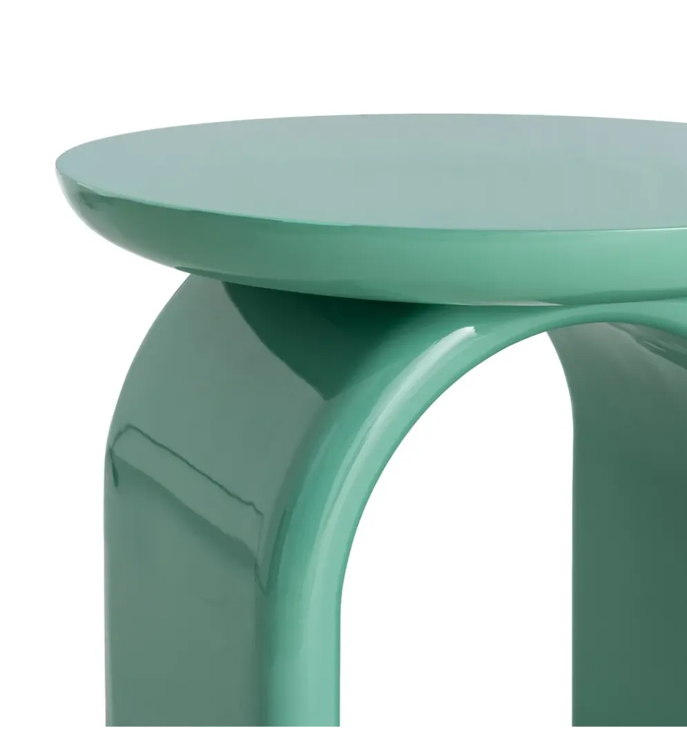 Stolik kawowy boczny LACQUER 50 cm zielony
