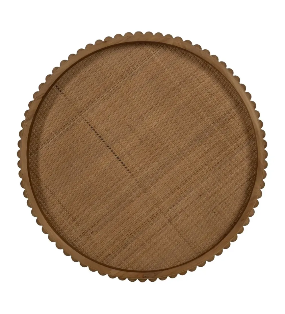 Stolik kawowy boczny LETTYN 62 cm drewno jodły