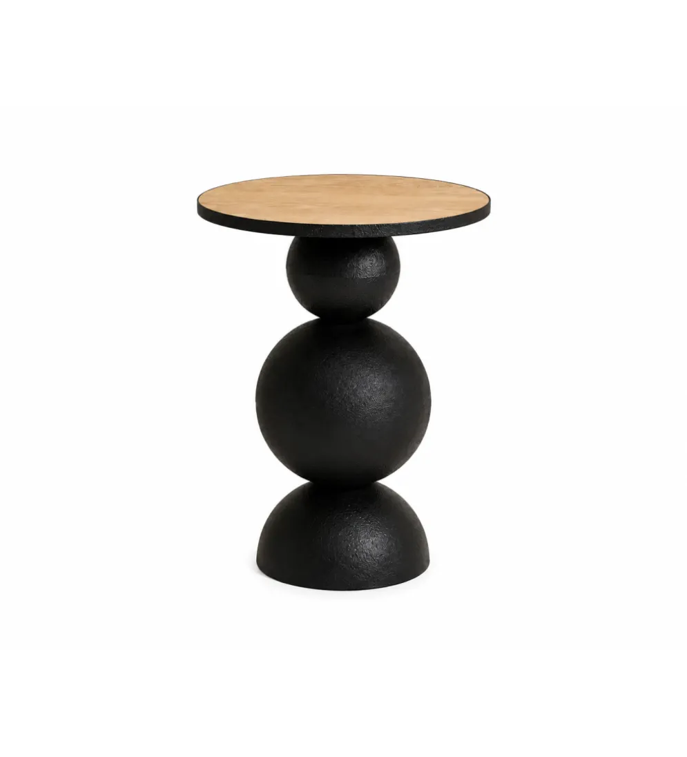 Stolik kawowy boczny MISSISSAUGA 40 cm czarny