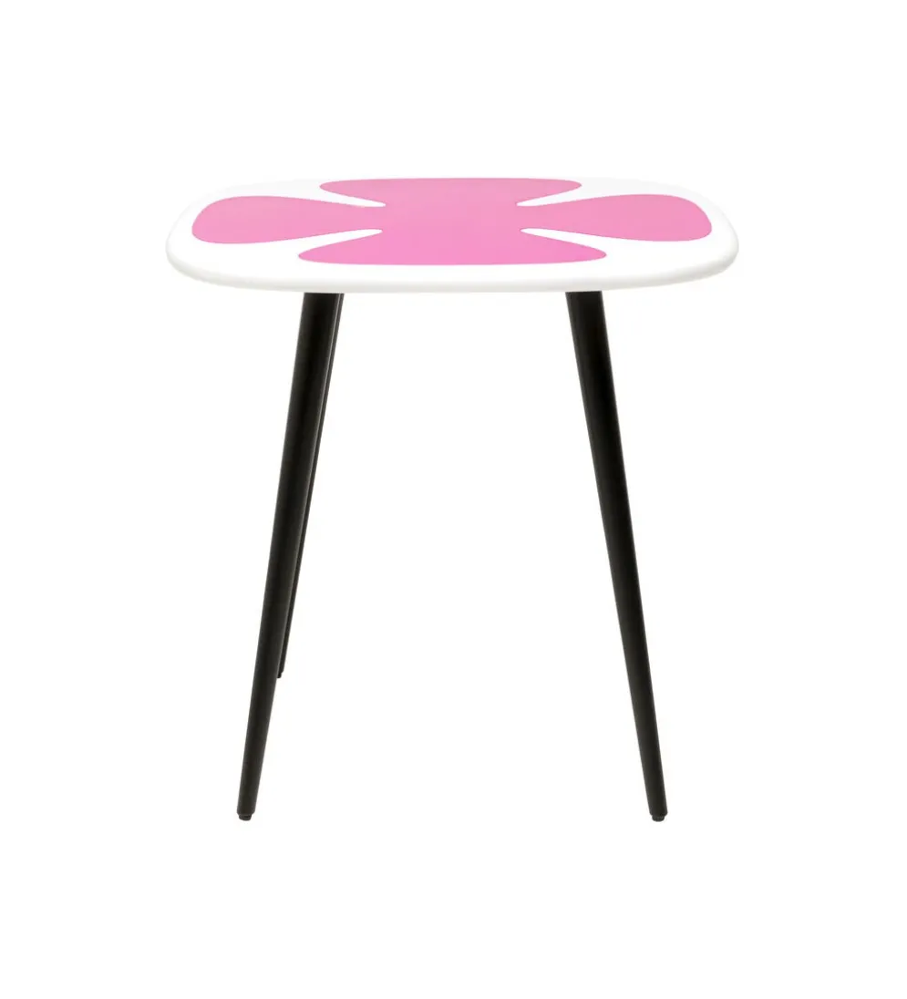 Stolik kawowy boczny PETAL 60 cm różowy