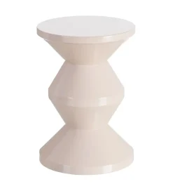 Stolik kawowy boczny PETARNO 47 cm biały