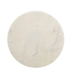Stolik kawowy boczny WOHNLING 59 cm biały złoty