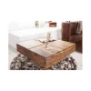 Stolik kawowy Bolt 70 cm drewno Sheesham