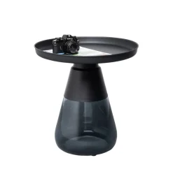 Stolik kawowy BOTTIGLIA 50 cm czarny