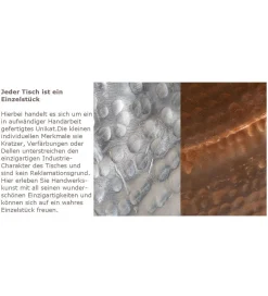 Stolik kawowy BRILANT 36 cm w kolorze miedzi