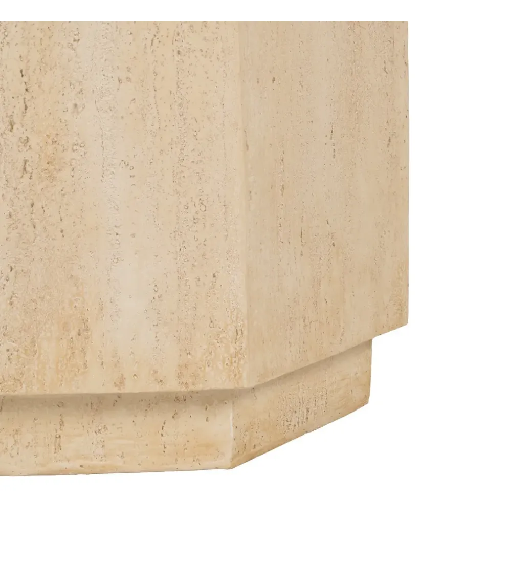 Stolik kawowy BRIL 42 cm beżowy