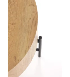 Stolik kawowy BROOKLYN 45 cm w optyce dąb