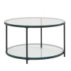 Stolik kawowy CALVIA 80 cm transparentny