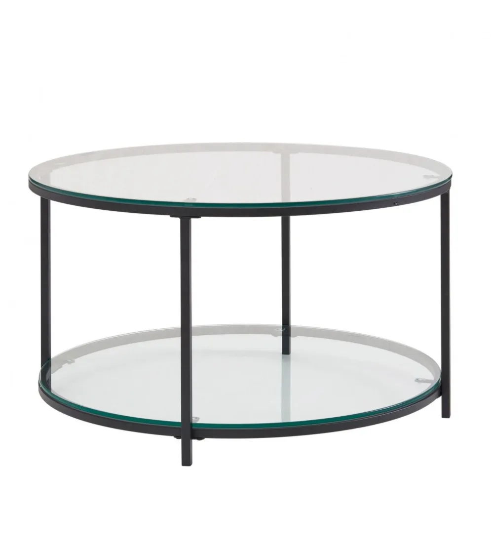 Stolik kawowy CALVIA 80 cm transparentny