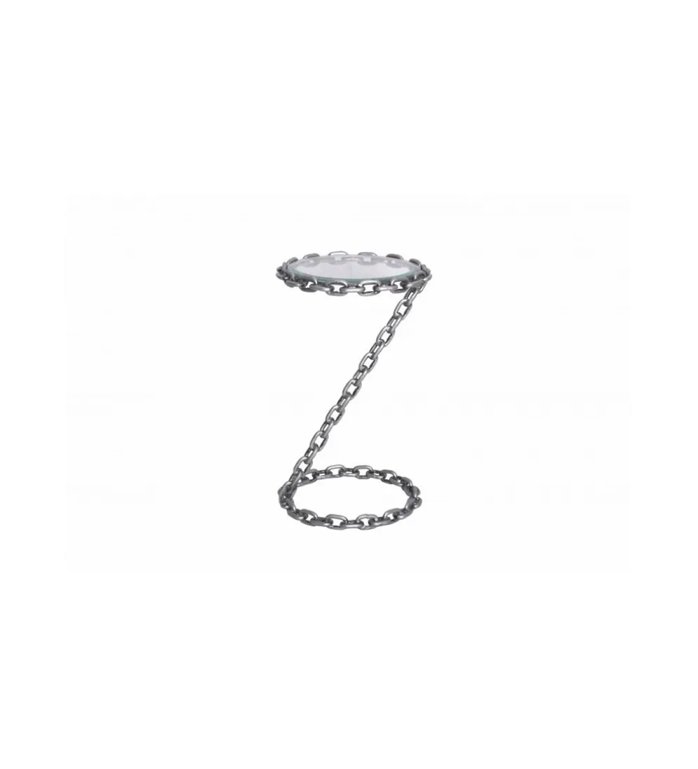 Stolik kawowy CATENA 33 cm srebrny