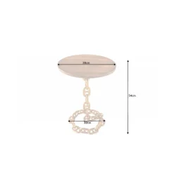 Stolik kawowy CATENA II 38 cm złoty