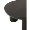 Stolik kawowy CAVE 90 cm drewno mango czarny