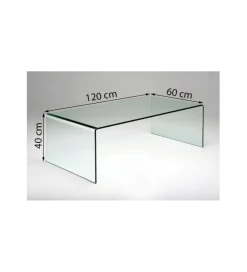 Stolik kawowy Clear Club Basic 120 cm x 40 cm