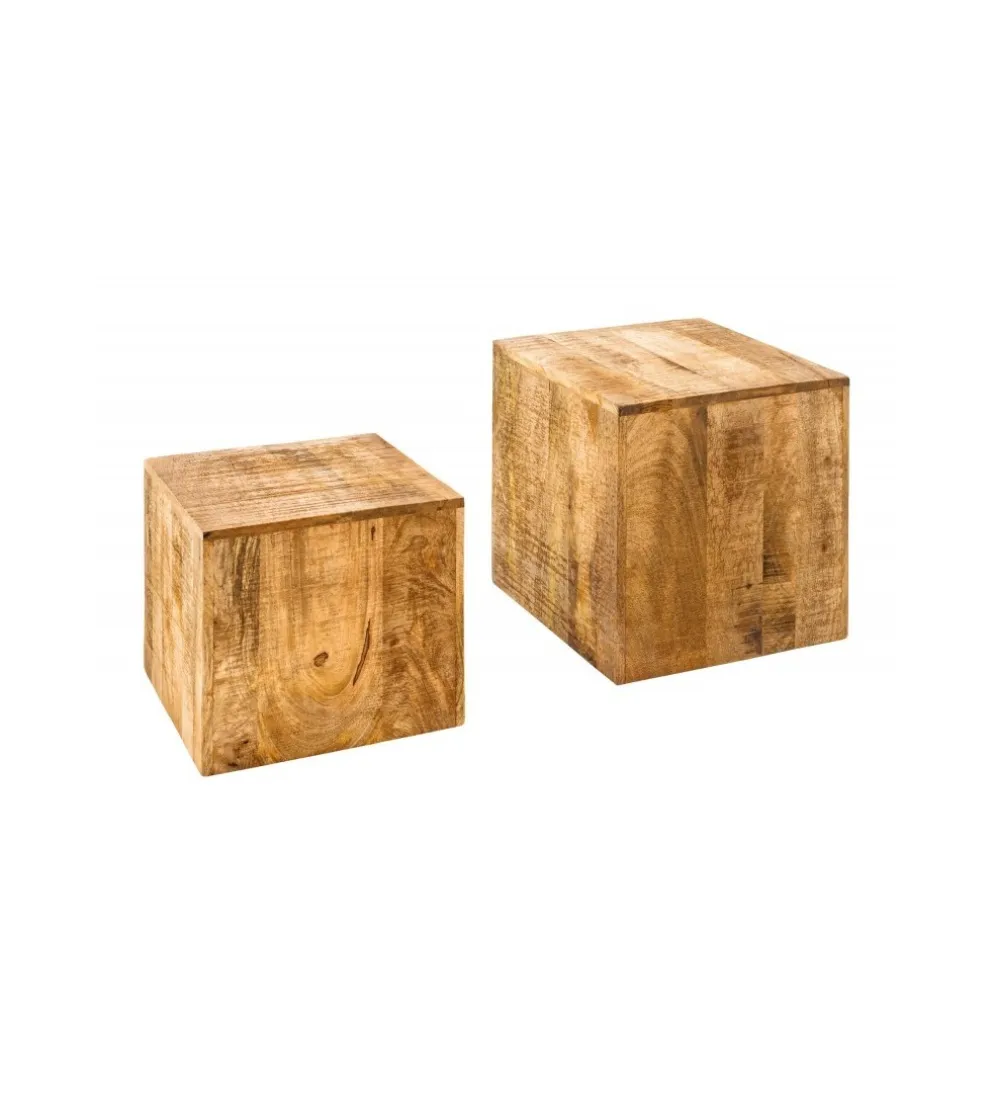 Stolik kawowy Craft FERNANDO set 2 drewno mango