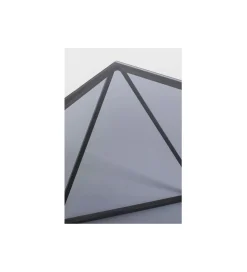 Stolik kawowy CRISTALLO 80 cm czarny grafit