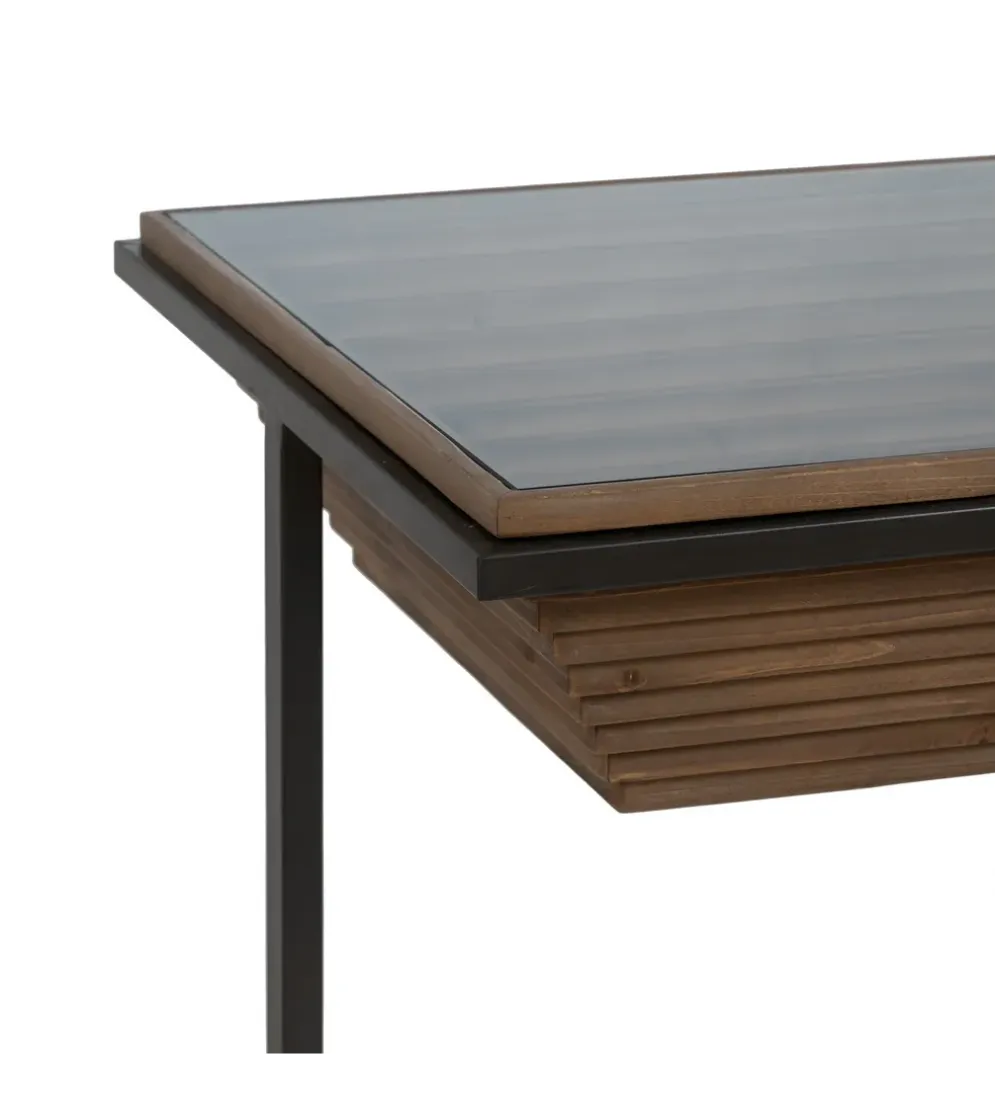 Stolik kawowy DALETO 120 cm drewno jodły