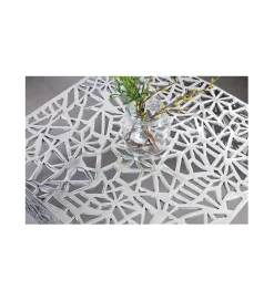 Stolik kawowy DELICADO Abstract 60 cm srebrny