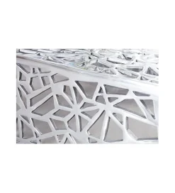 Stolik kawowy DELICADO Abstract 60 cm srebrny