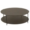 Stolik kawowy DOMERESU 113 cm ciemno brązowy