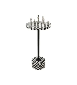 Stolik kawowy DOMERO CHESS 25 cm czarno biały