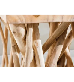 Stolik kawowy DRIFTWOOD 40 cm drewno teak naturalny