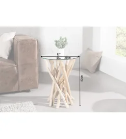 Stolik kawowy Driftwood 35 cm naturalny