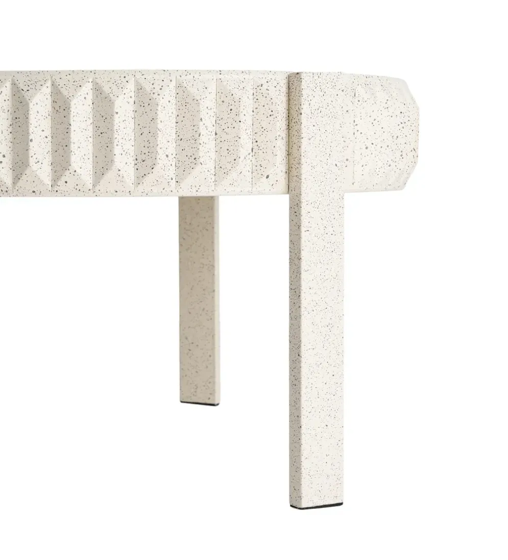 Stolik kawowy EDARNI 79 cm efekt terrazzo