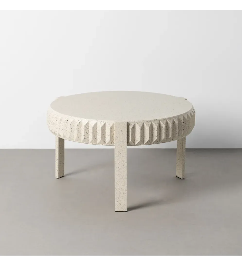 Stolik kawowy EDARNI 79 cm efekt terrazzo