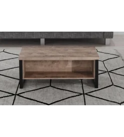 Stolik kawowy EMILE 110 cm w optyce dąb tytoniowo-brązowy