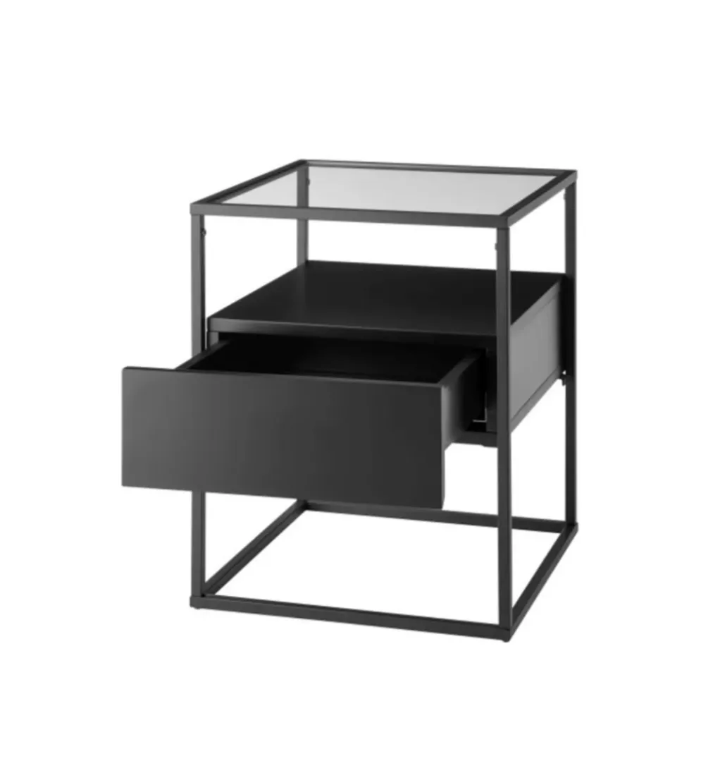 Stolik kawowy EVORA 43 cm czarny
