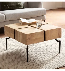 Stolik kawowy FATRA 60 cm drewno akacja