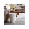 Stolik kawowy FIBRA 37 cm w odcieniach bieli