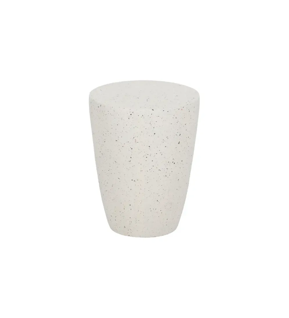 Stolik kawowy FIBRA 37 cm w odcieniach bieli